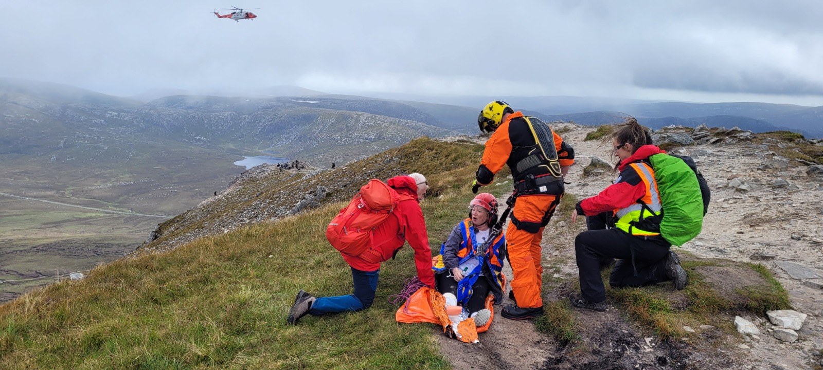 Donegal Mountain Rescue Team conducting field operations